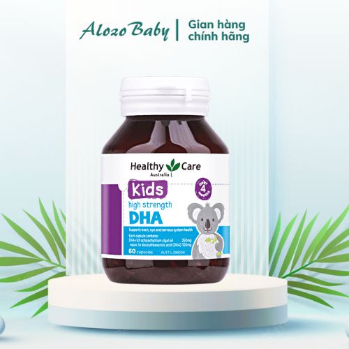 Viên Uống Bổ Sung Dha Healthy Care Kids High Strength Dha 60 Viên Của Úc
