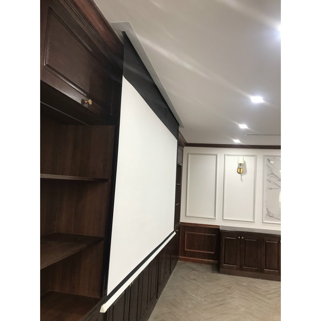 MÀN CHIẾU ĐIỆN ÂM TRẦN 92 INCH - 1,98M X 1,24M, TL 16:10