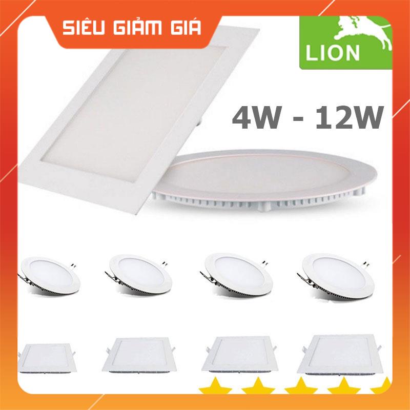 Đèn Led Âm Trần 4W, 6W, 9W, 12W Hình Tròn, Vuông Tích Màu (Trắng, Vàng, Trung Tính) - Tiết Kiệm Điện, Bảo Hành 24 Tháng