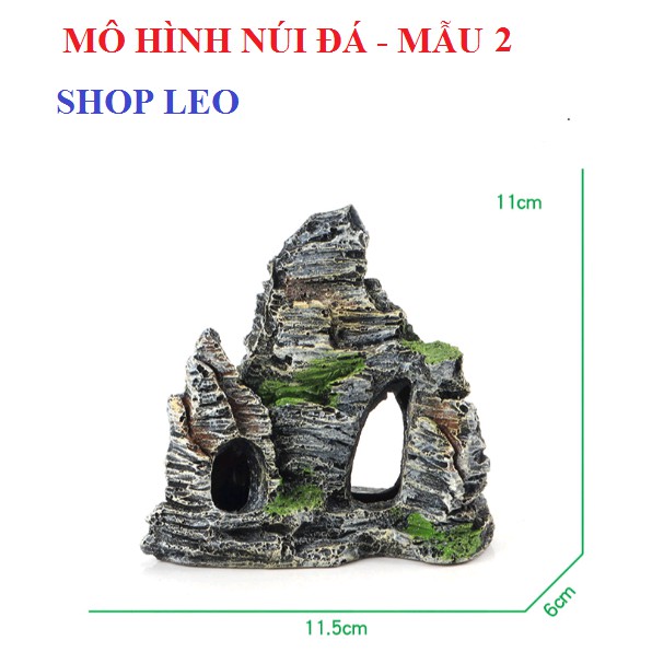 MÔ HÌNH NÚI ĐÁ - TRANG TRÍ HỒ THỦY SINH - HỒ CÁ CẢNH