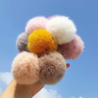 ⛄️Chun cột tóc cục lông mịn ấm áp