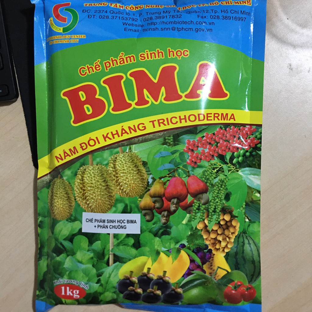 Gói 1kg Chế phẩm sinh học BiMa - Nâm đối kháng Trichoderma