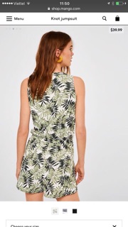 JUMPSUIT MANGO LÁ CỌ
