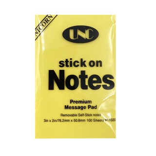 combo 2 xấp Giấy note vàng 3x2 UNC 4,9cmx7,6cm