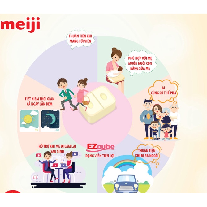 (LẺ 1 THANH) Sữa Meiji dạng thanh hàng Nội Địa Nhật Bản