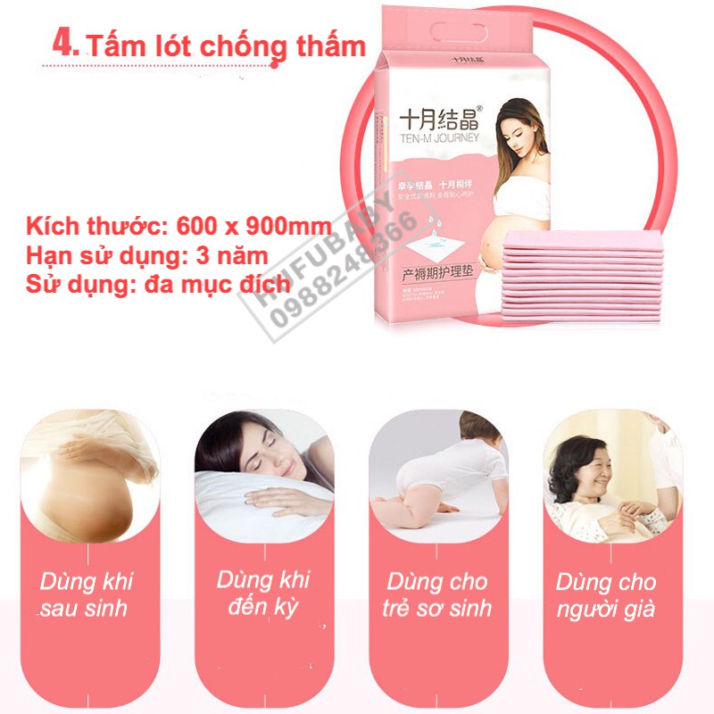 BỘ SẢN PHẨM 9 MÓN CHO MẸ CHUẨN BỊ KHI SINH