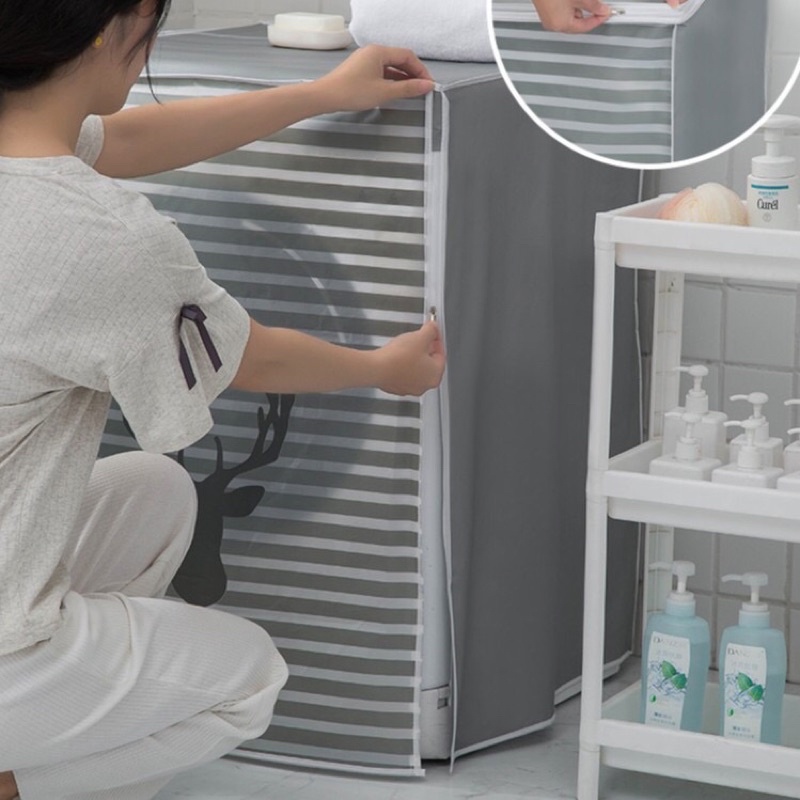 Bọc máy giặt hình thú, Vỏ Bọc Máy Giặt Cửa Ngang, Cửa Trên, Áo Trùm Máy Giặt Chống Thấm Nước Size Lớn