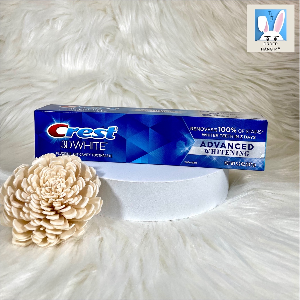 Kem Đánh Răng Crest 3D Triple Advance Whitening Nhập Mỹ