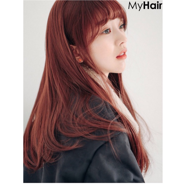 thuốc nhuộm tóc nâu đỏ + tặng kèm trợ dưỡng - mikeche.hair