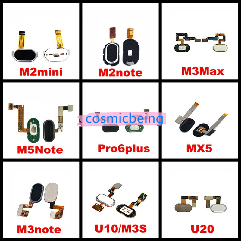 Mạch Nút Home Cảm Biến Vân Tay Cho Meizu Pro 6 7 Plus M2 M3 M5 M6 Note Cảm Biến Vân Tay U10 U20