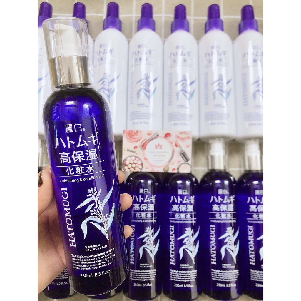 Nước hoa hồng Toner dưỡng ẩm Hatomugi xanh The High Moisturizing Lotion 250ml