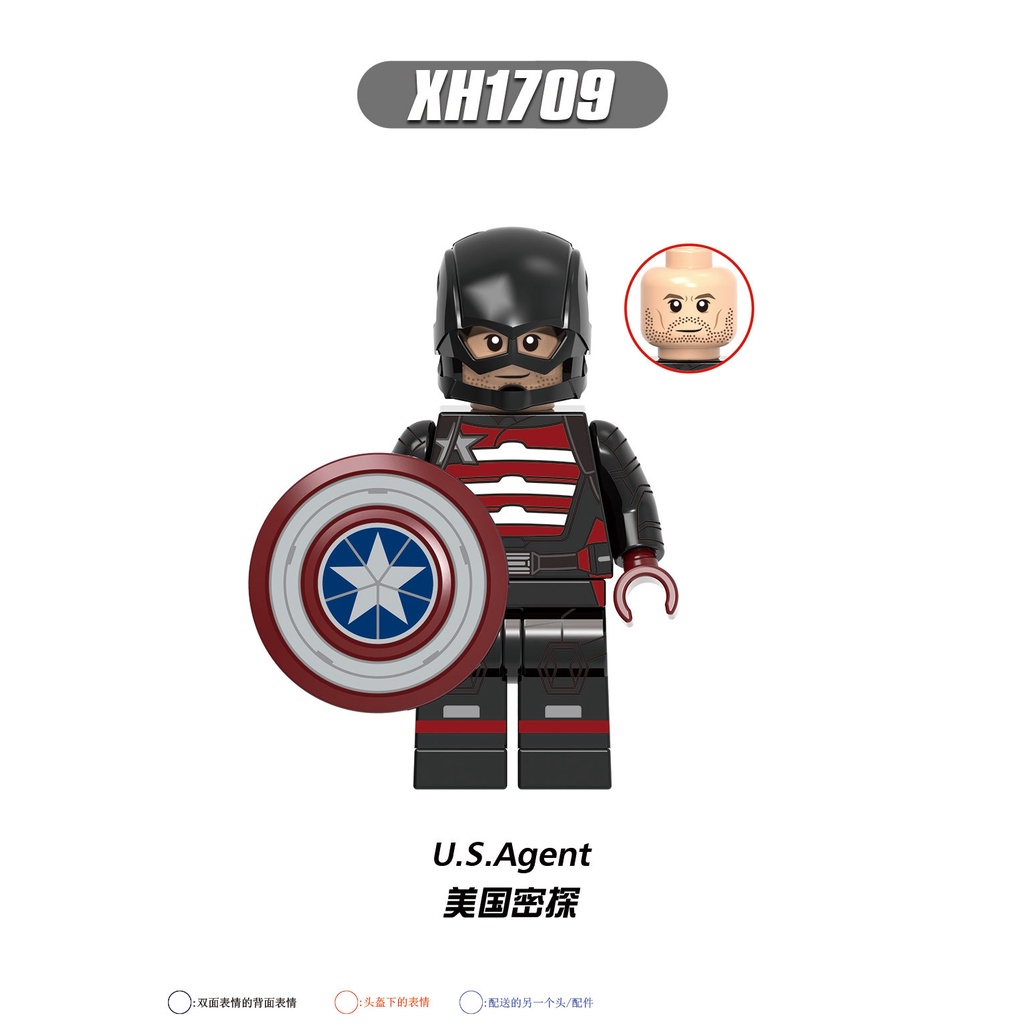 Minifigures Các Nhân Vật Trong Marvel Winter Soldier Falcon X0313 - Đồ chơi Lắp Ráp Mô Hình