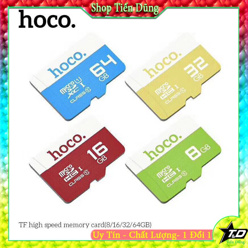 Thẻ nhớ hoco 4g 8g 16g 32g 64g hàng chạy được cho các camera