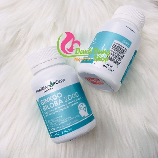 Bổ não ginkgo biloba 2000 healthycare mẫu mới - tem chemist