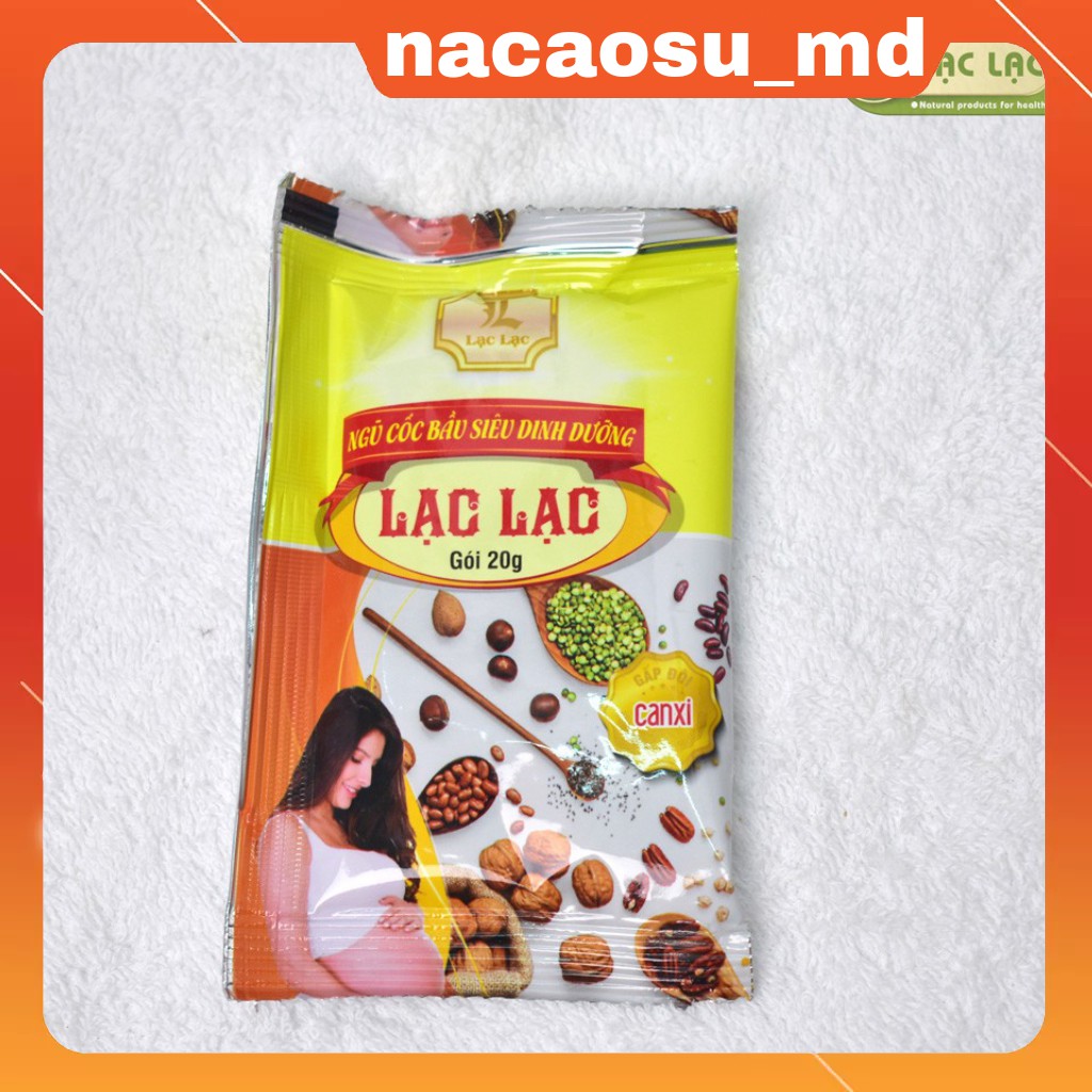 Ngũ cốc bầu siêu dinh dưỡng Lạc Lạc (hộp 600g/30 gói)