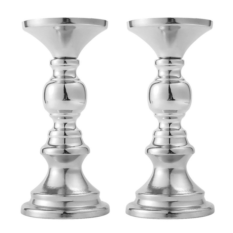 Chân Nến Màu Vàng / Bạc Trang Trí Nhà Cửa Dịp Valentine