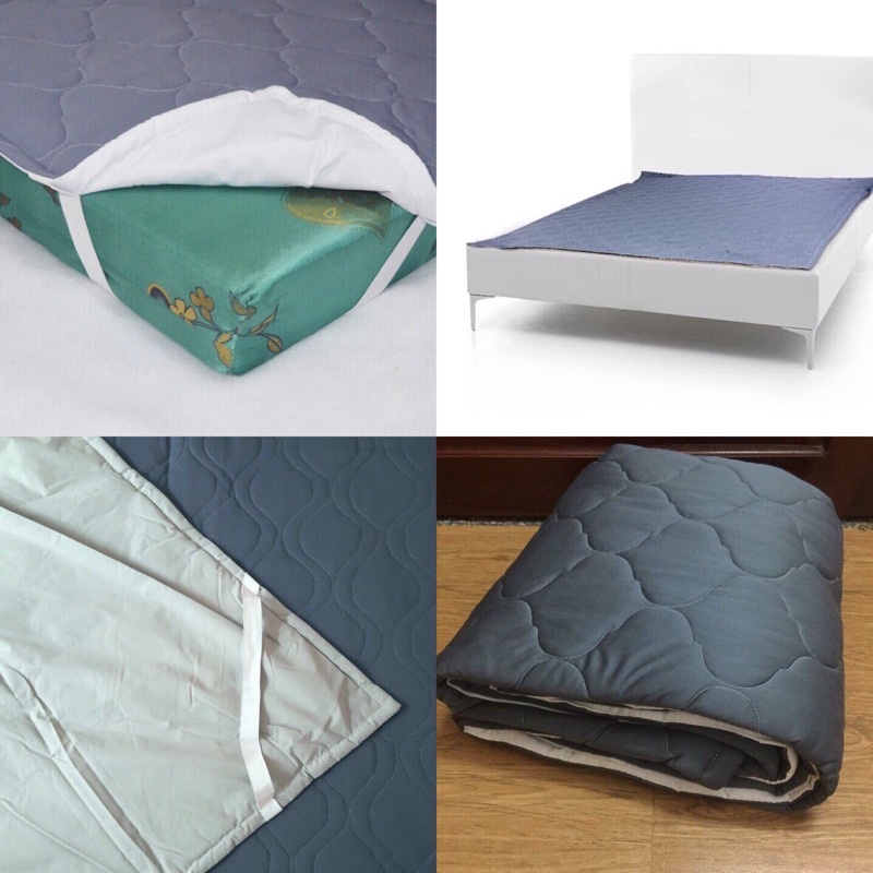 Tấm lót BẢO VỆ NỆM CAO CẤP (XÁM- LOẠI 1) chống nước, chống ẩm, chống ố vàng có thun chằn 4 góc