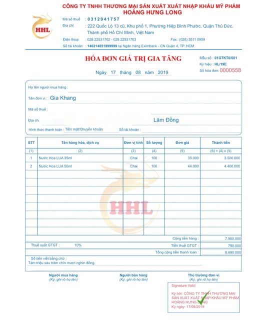 Nước Hoa Nữ Cao Cấp LỤA MyLUA