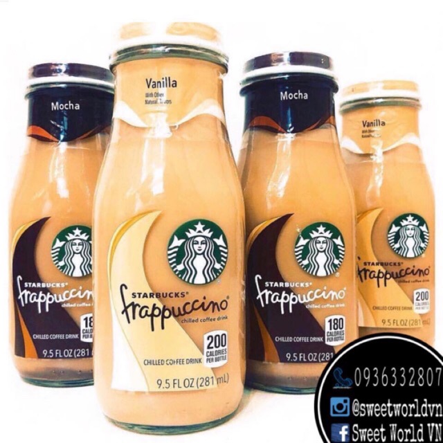Nước uống Starbucks Frappucino đóng chai (281ml) - Mỹ