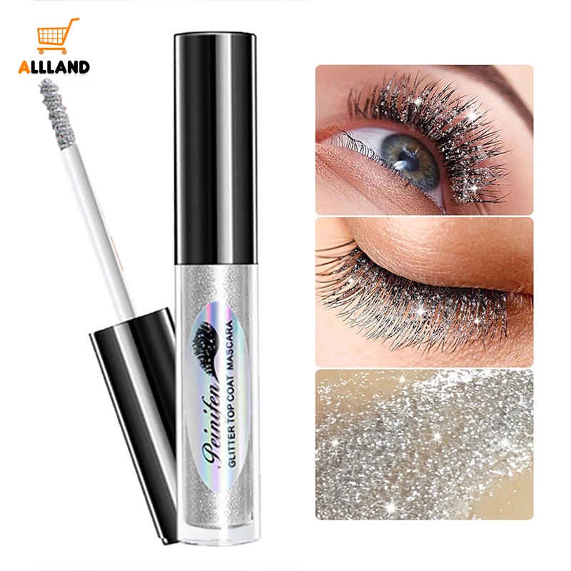 1 Mascara/Mascara Màu Kim Tuyến Kháng Nước Lâu Trôi Nhanh Khô Chuốt Mi Cong Vút Và Dày Hơn Với Thiết Kế Vỏ Lấp Lánh Thời Trang