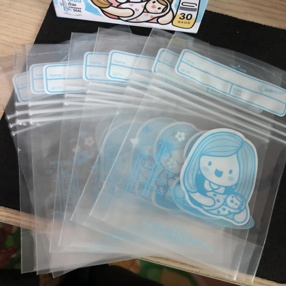 Bán lẻ túi trữ sữa đựng sữa Sunmum Thái Lan