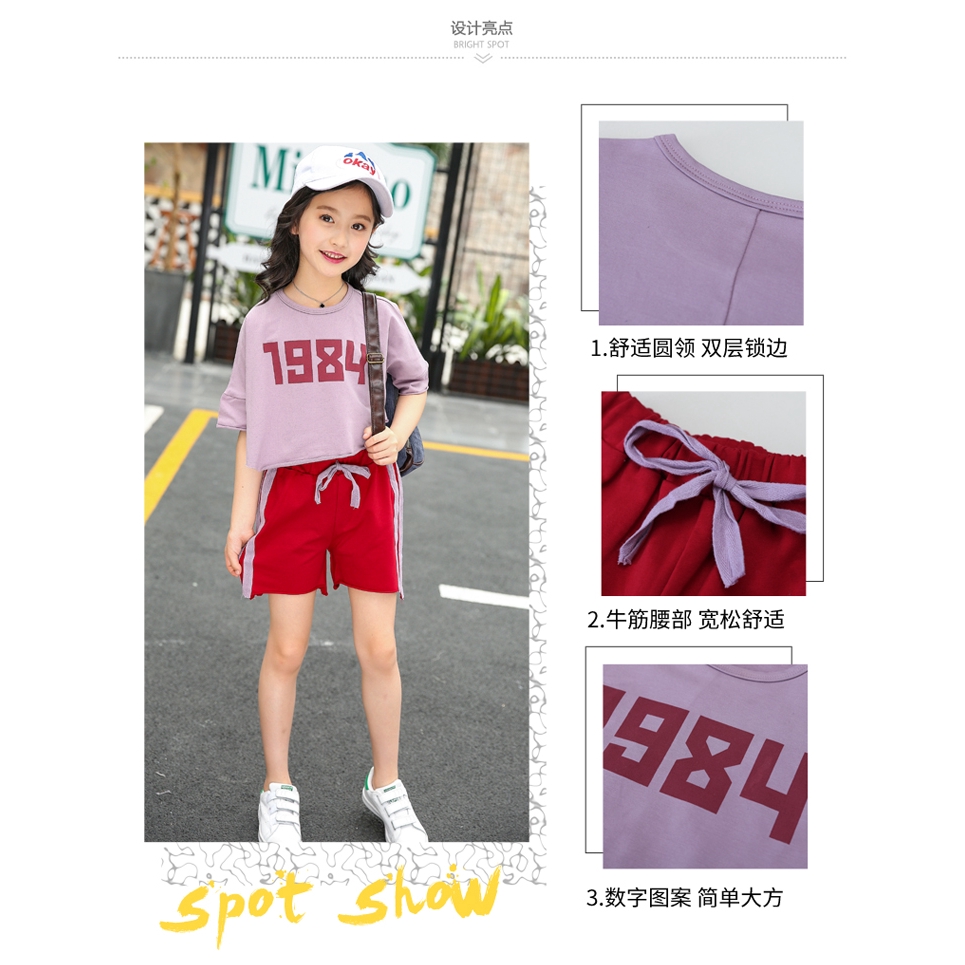 Korean fashion t-shirt + shorts for girls