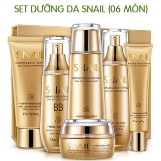 Bộ Ốc Sên Chăm Sóc Da Snail Cao Cấp One Spring (6 món)