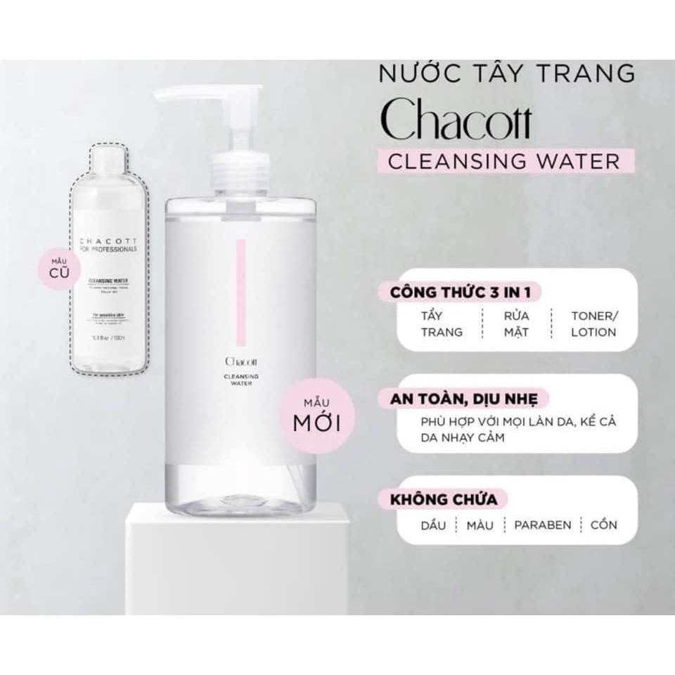 NƯỚC TẨY TRANG LÀNH NHẤT CHACOTT