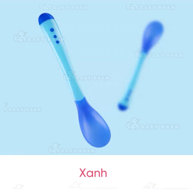 Thìa ăn dặm báo nóng cho bé, thìa bón bột