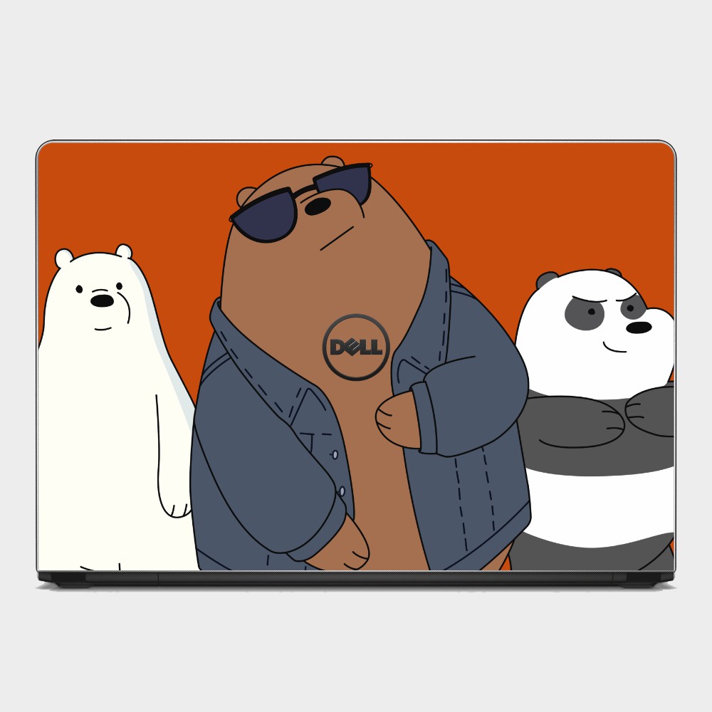 Mẫu skin WE ARE BEAR dễ thương. Full Các Dòng Như: Dell, Hp, Acer, Asus, Macbook,...in hình theo yêu cầu