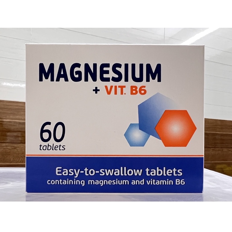 Viên uống magnesium vitamin b6 giúp giảm đau đầu mệt mỏi suy nhược cơ thể lo lắng mất ngủ chuột rút.suckhoechomoinha