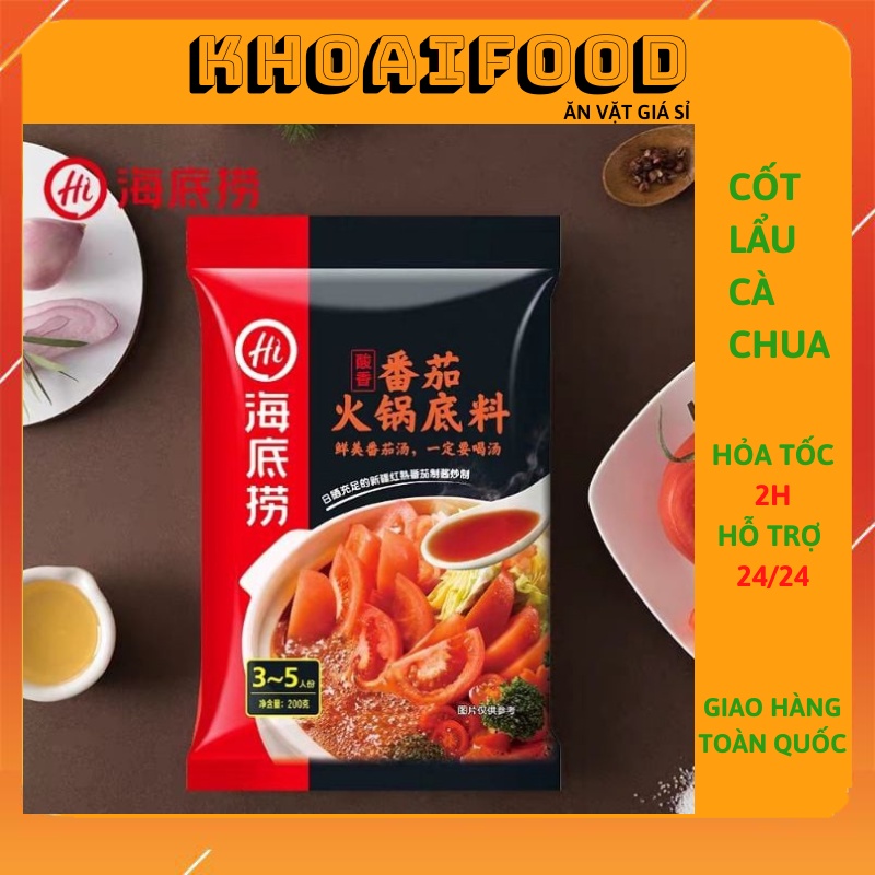 CỐT LẨU HAIDILAO - CỐT LẨU CÀ CHUA gói 200g tiện lợi