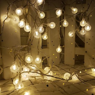 Đèn Led Bi Bọt Cherry Ball Bọt Nước Bóng Tròn 3m Chạy Pin AAA Loại tốt Bền Đẹp