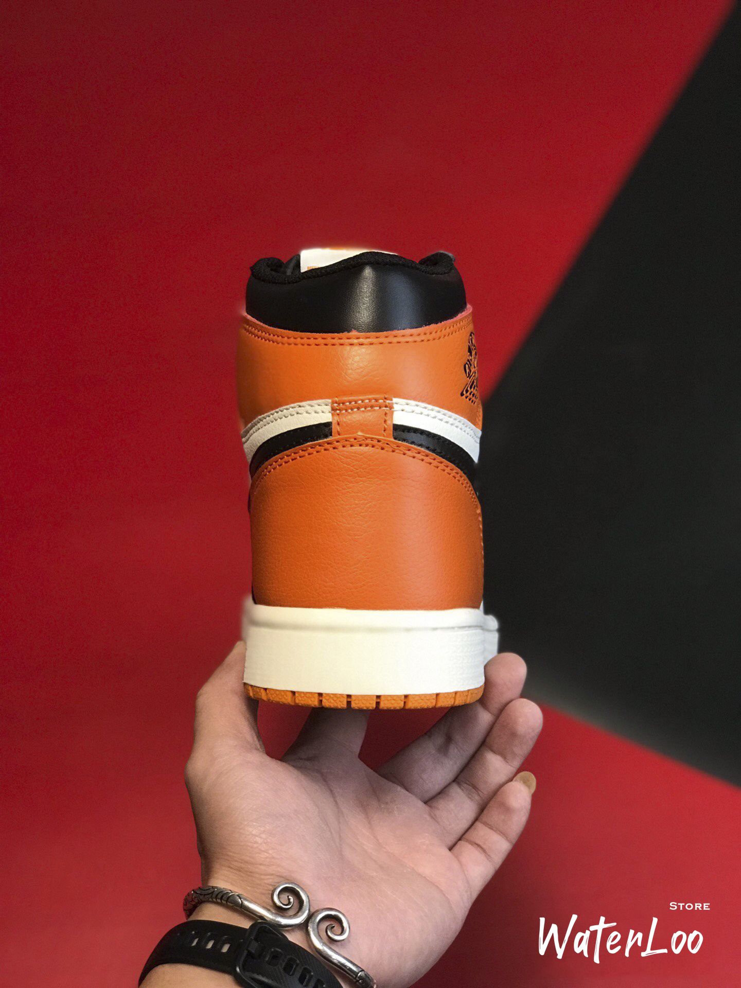 [FREESHIP+HỘP+QUÀ] Giày Thể Thao Sneakers AIR JORDAN 1 Retro High Shattered Backboard màu cam đen mũi cam