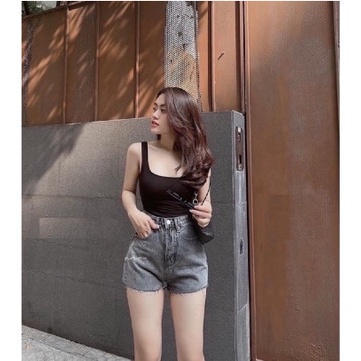 [MÃ TH6739 GIẢM 20% TỐI ĐA 30K ĐƠN TỐI THIỂU 500K] Áó 3 ba lỗ croptop chất dày mịn