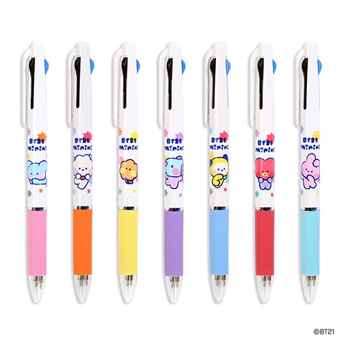 Bút Bi Mini Bt21 Minini 3 Màu 0.7Mm Chính Hãng
