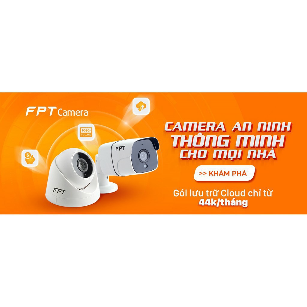 CAMERA FPT TRONG NHÀ - Full HD - Cảm biến hình ảnh 1/2.8″ Sony IMX307- 1080p- |FREE 7 THÁNG THUÊ BAO|