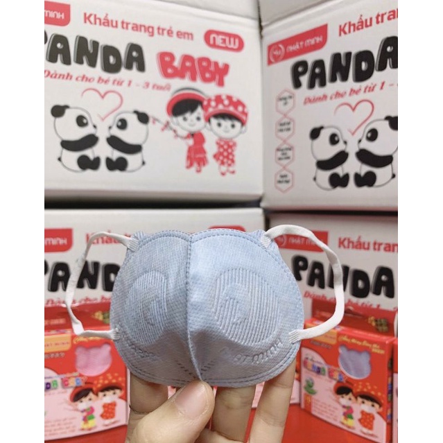 Khẩu trang gấu màu trơn cho bé 03 tháng_2 tuổi