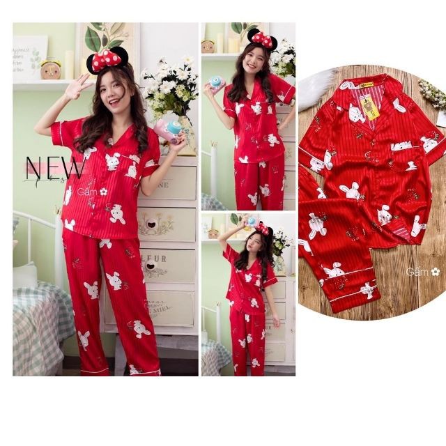 [Mã WAAUG giảm 15% đơn 99k] [Gấm Loại 1] Bộ Đồ Ngủ Nữ Gấm Tay Ngắn Quần Dài Thời Trang Mềm Mát Lạnh Không Nhăn | BigBuy360 - bigbuy360.vn