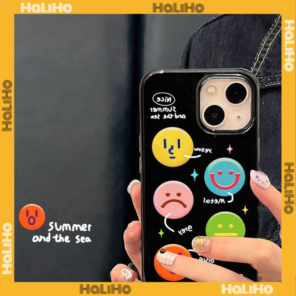 iPhone Case Silicone Soft Case Black Shiny Shockproof Protection Camera Colorful Expression Cartoon Cute Compatible For iPhone 11 Pro Max 13 Pro Max 12 Pro Max 7Plus xr XS Max
