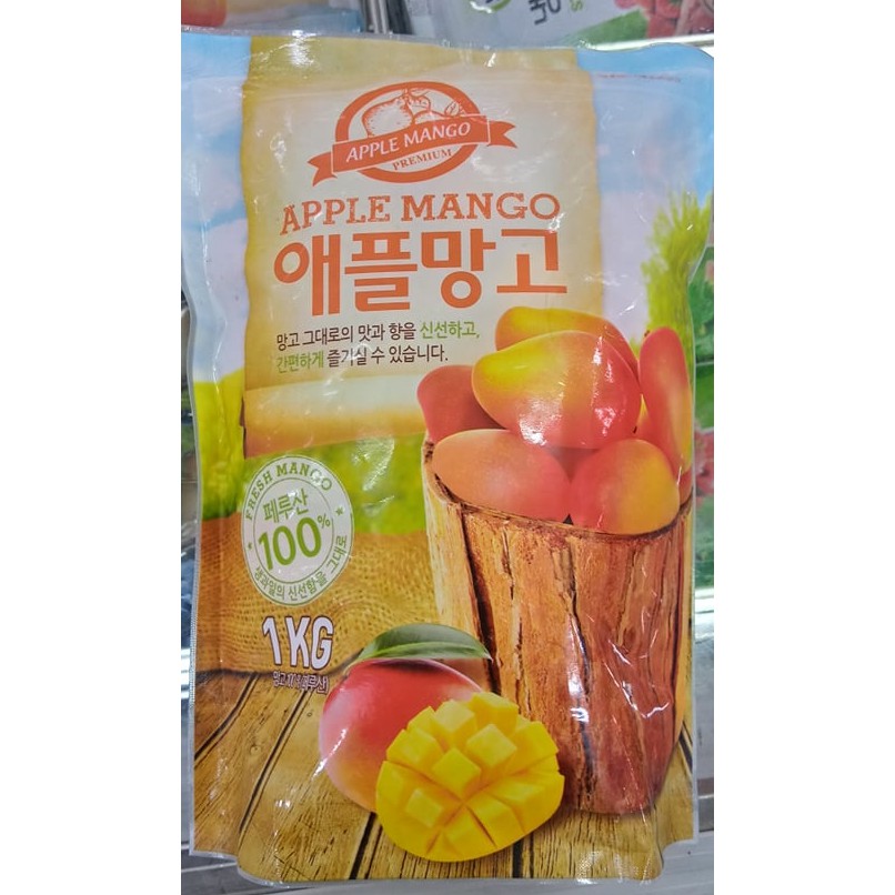 Xoài cắt miếng hàn quốc apple mango 1kg. 애플망고