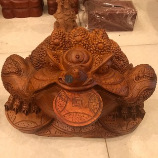 Cóc ngậm tiền gỗ hương cao cấp