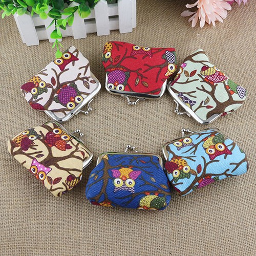 Ví đựng tiền xu chất Canvas cho nữ