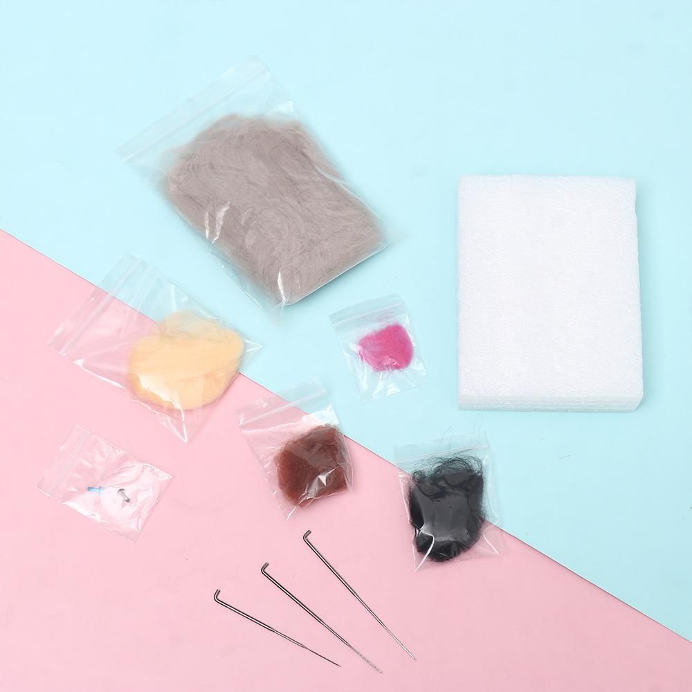 LAKAMIER Bộ Kim May Vá Thủ Công Bằng Vải Nỉ Họa Tiết Động Vật Độc Đáo