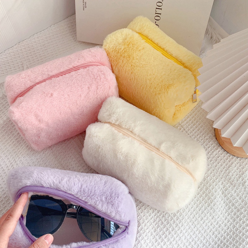 Túi Đựng Mỹ Phẩm Cỡ Lớn Màu Sắc Ngọt Ngào Tiện Dụng Mang Đi Du Lịch