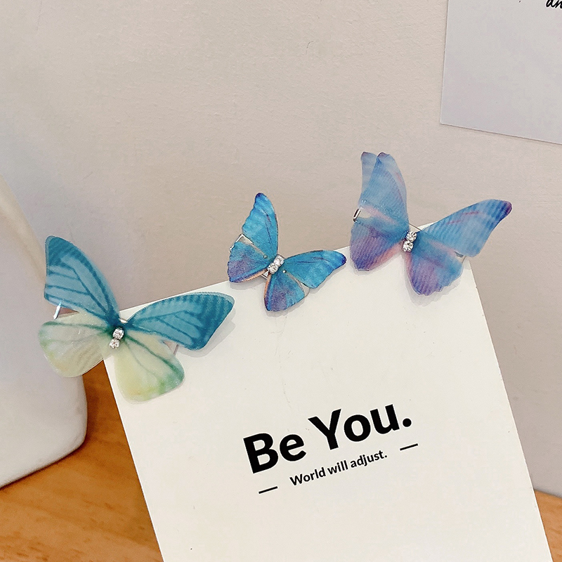 Kẹp tóc đính hình bướm thời trang thanh lịch cho nữ