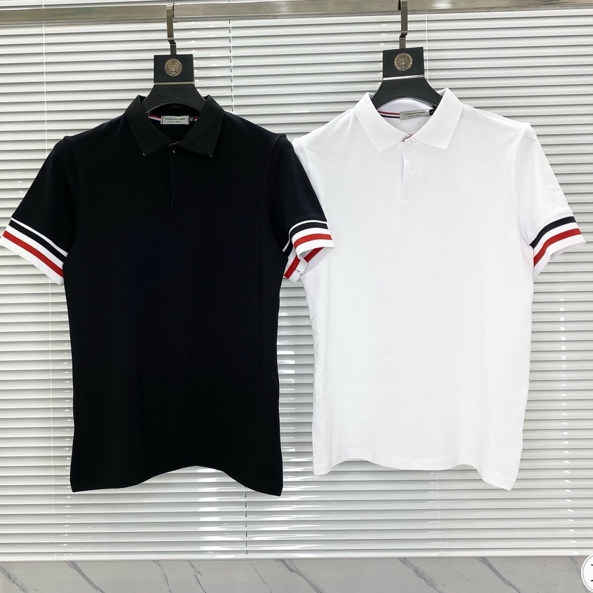 Áo thun nam ngắn tay cổ bẻ chất liệu cotton co giãn, thoáng mát