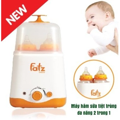 Máy hâm sữa đa năng 2 bình cổ rộng FatzBaby 3012SL