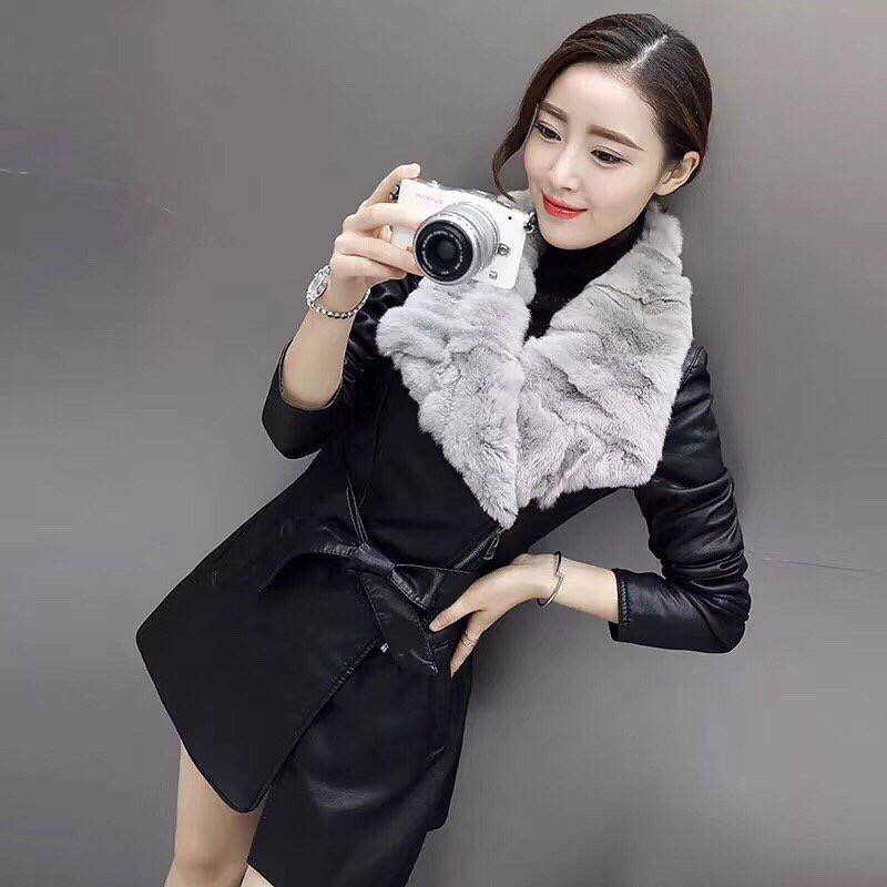 Aó Khoác Da Dáng Dài Cao Cấp