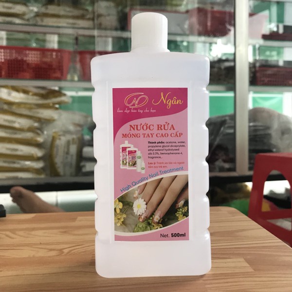 Nước rửa móng tay cao cấp axeton Quyên 500ml